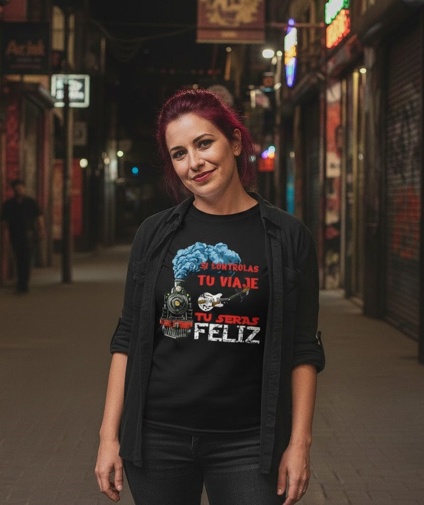 Camiseta Unisex Spanish Rock "Si controlas tu viaje" by Native Club
