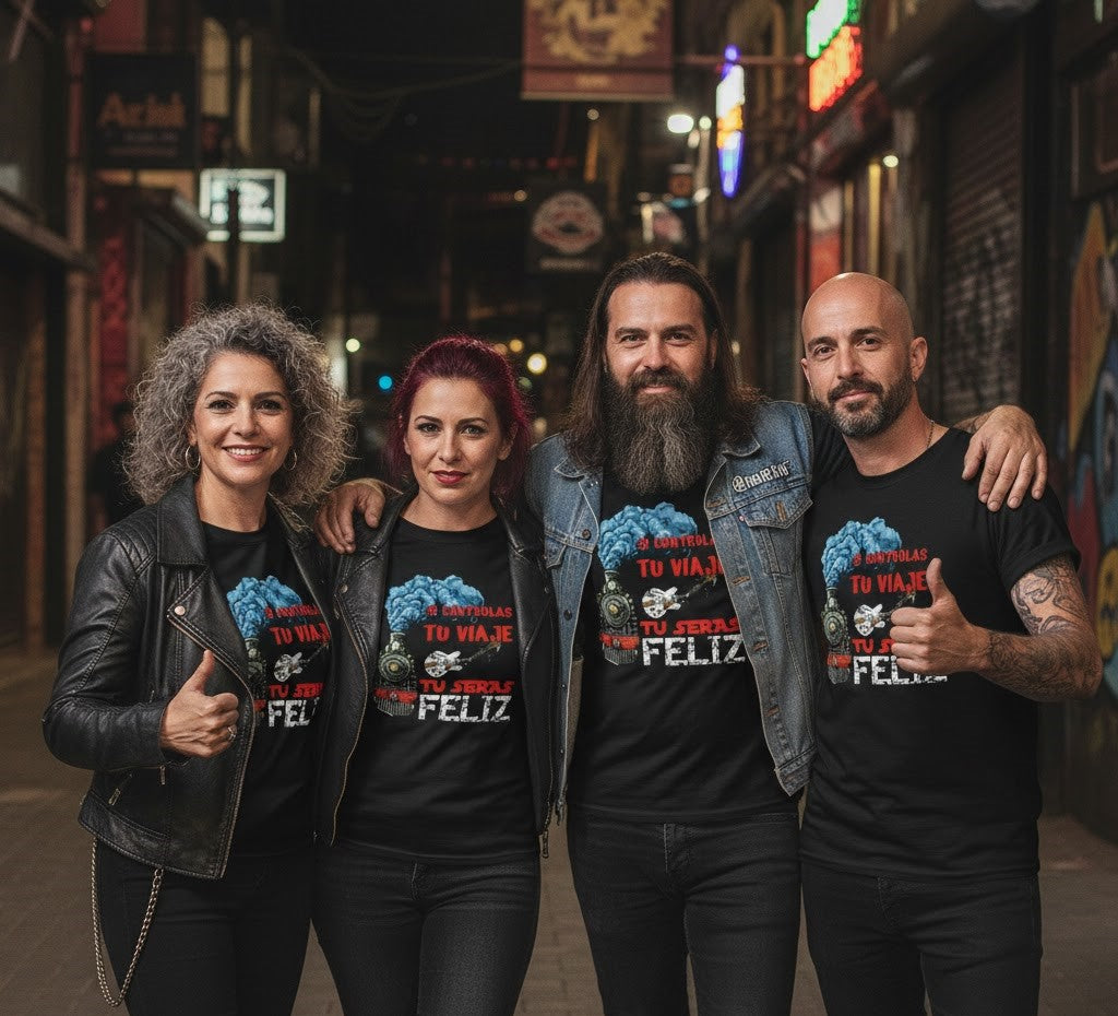 Camiseta Unisex Spanish Rock "Si controlas tu viaje" by Native Club