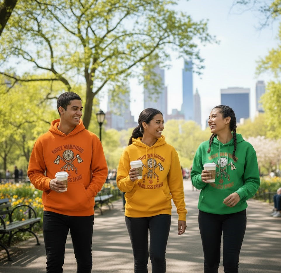 Sudadera Unisex con Capucha Sioux Warriors by Native Club